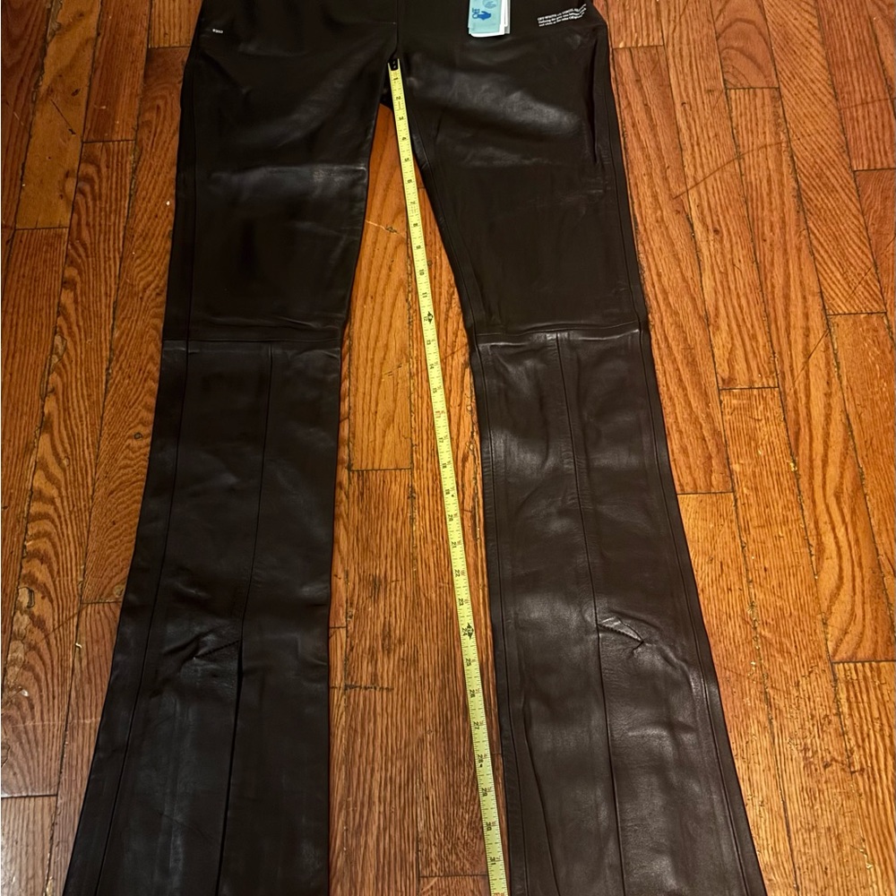 Off-White Black Leather Trousers - Picture 10 of 13